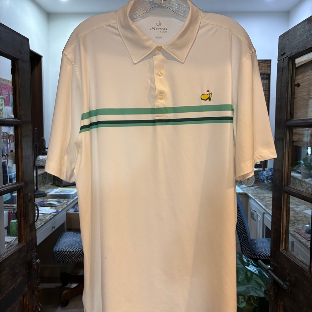 Masters Polo Shirt with Green Accents